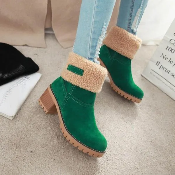 Women's Shoes Snow boots Ladies Winter Flock Warm Boots