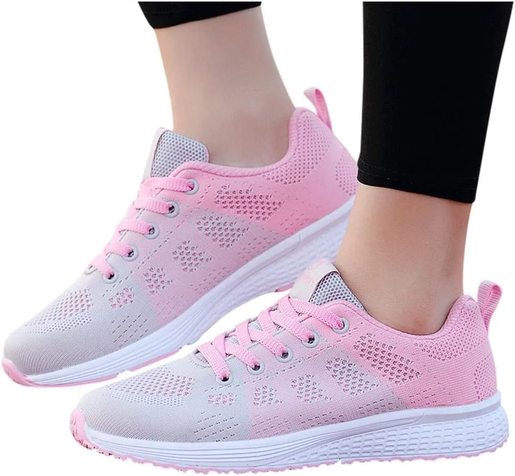 Women's Sneakers Athletic Sport Running Shoes Lace Up Mens Casual Shoes Slip On Men's Shoes Casual Black Platform Sneaker Tennis Shoe Cross Trainer Shoe