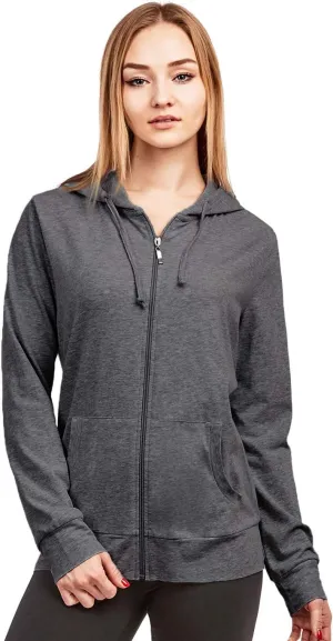 Women's Zip Up Cotton Light Hoodie Jacket
