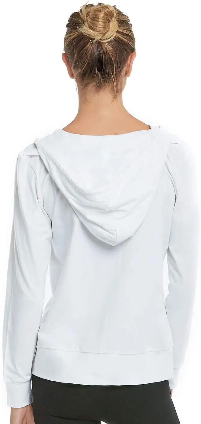 Women's Zip Up Cotton Light Hoodie Jacket