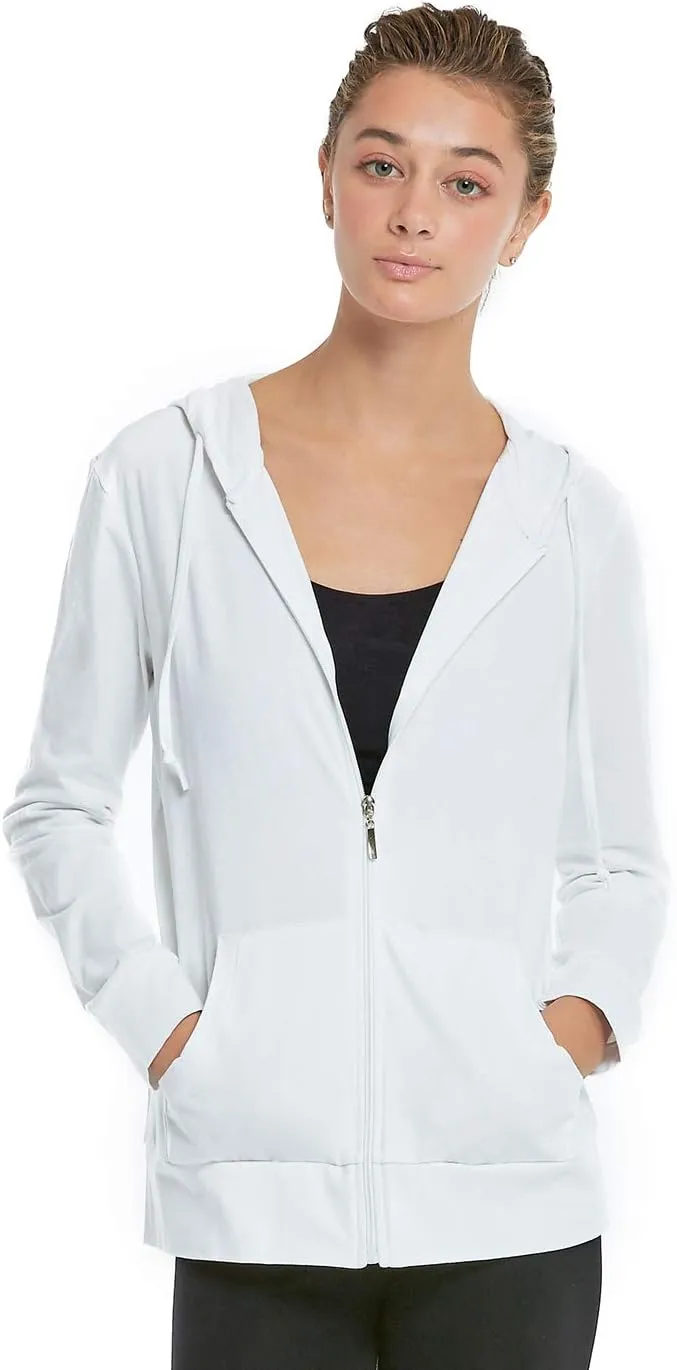 Women's Zip Up Cotton Light Hoodie Jacket