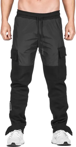Work Pants for Men Big and Tall Hiking Pants Multi Pockets Classic Fit Comfort Utility Cargo Work Pants Regular Fit