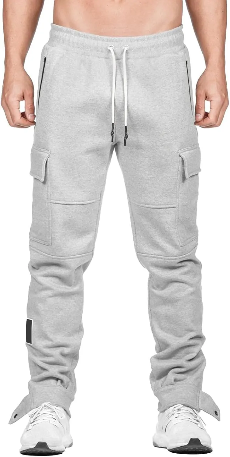 Work Pants for Men Big and Tall Hiking Pants Multi Pockets Classic Fit Comfort Utility Cargo Work Pants Regular Fit