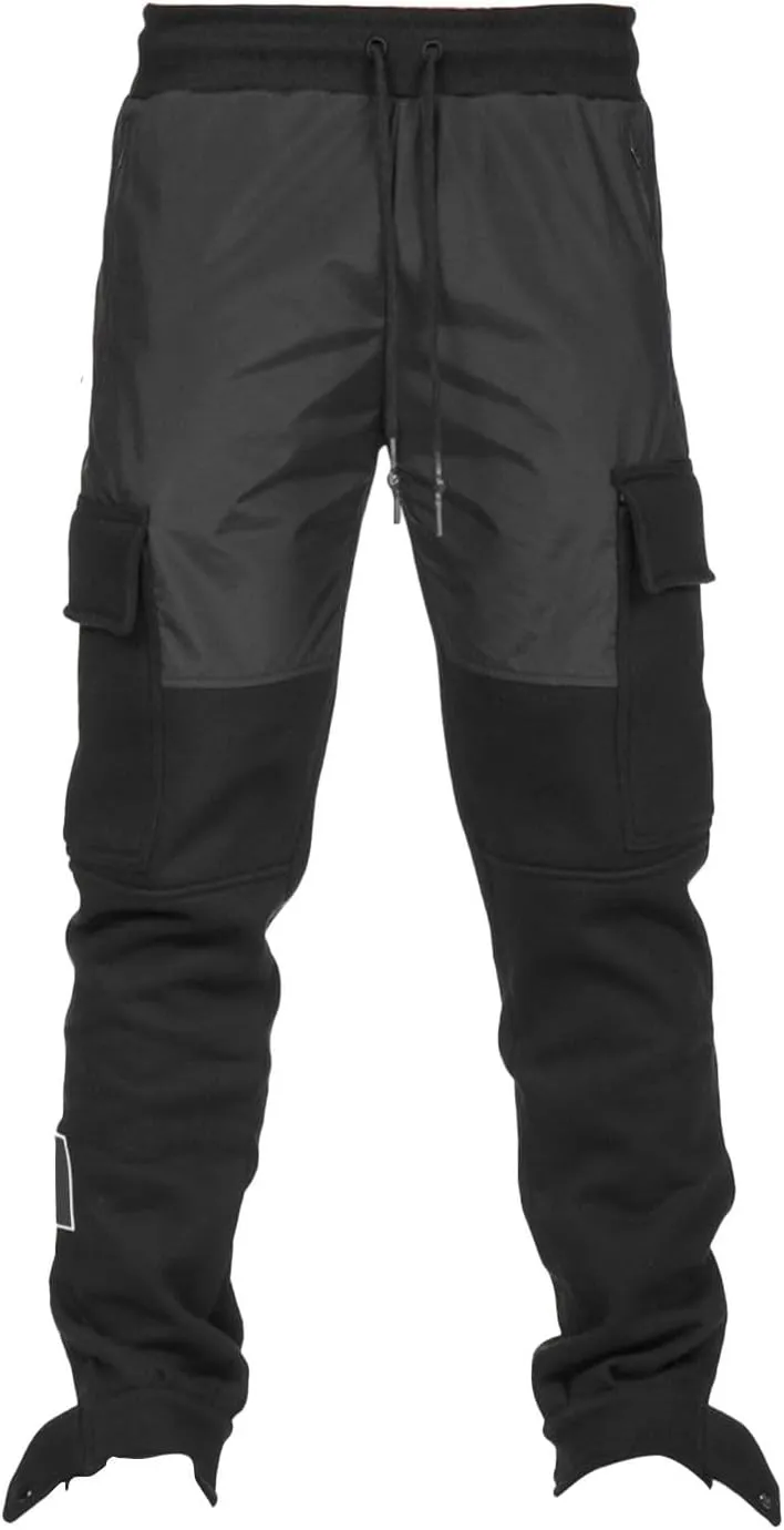 Work Pants for Men Big and Tall Hiking Pants Multi Pockets Classic Fit Comfort Utility Cargo Work Pants Regular Fit