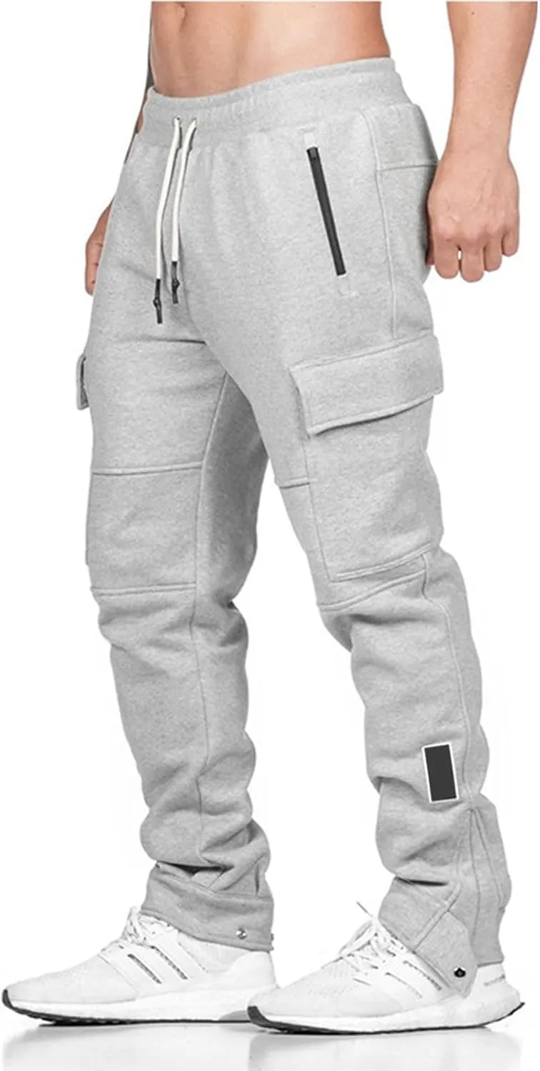 Work Pants for Men Big and Tall Hiking Pants Multi Pockets Classic Fit Comfort Utility Cargo Work Pants Regular Fit