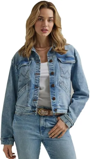 Wrangler Womens Light Wash Cowboy Jacket
