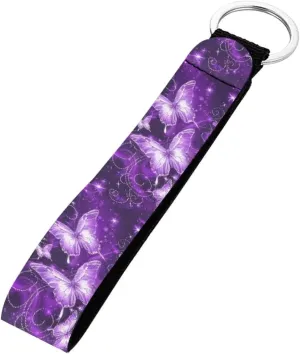 Wristlet Keychain for Women Men Trendy Wrist Strap Lanyard with Smooth Key Ring and Premium Material Nice Gifts