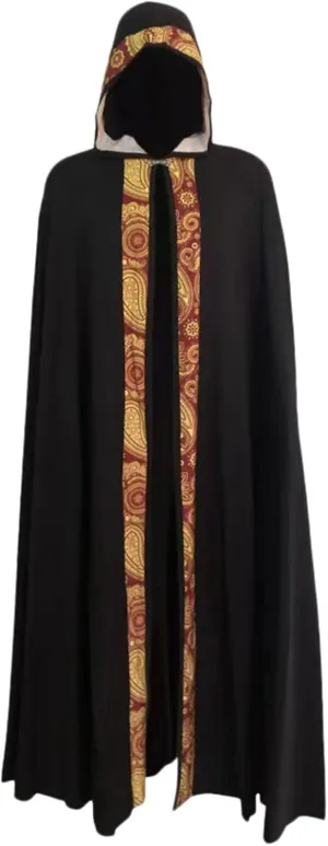 ZYXTIM Medieval Cloak Costume, Plus Size Mens Vintage Halloween Costume Hooded Cosplay Sorcerer Robe